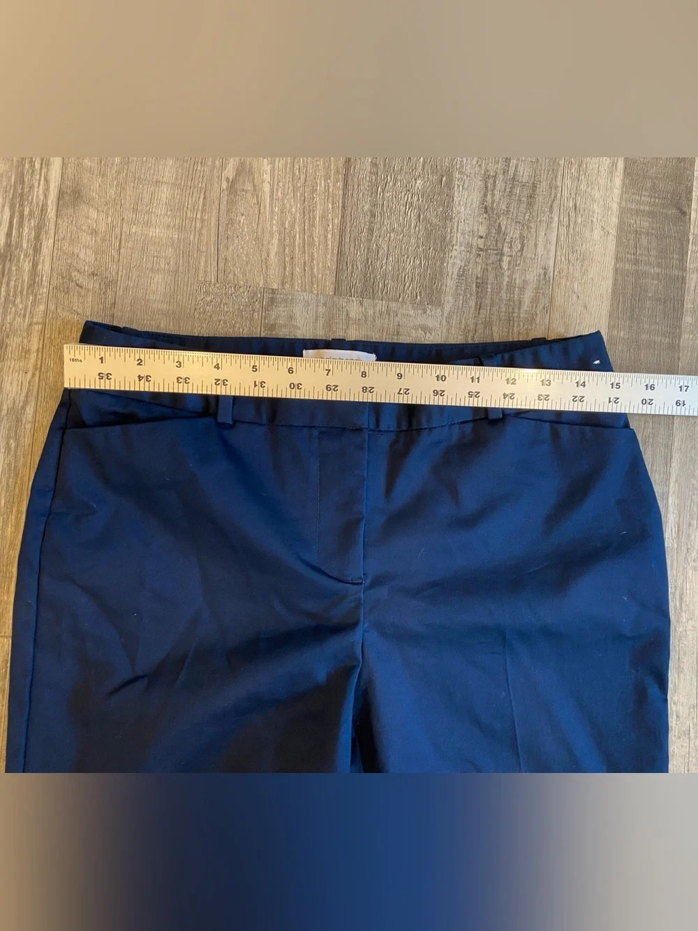Lot of 2 Women's Liz Claiborne EMMA Ankle Pants Size 6P Navy Gray Mid Rise - Picture 8 of 14